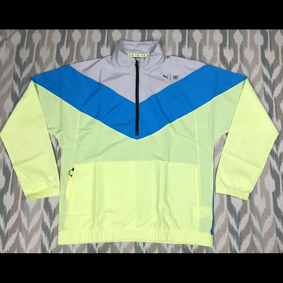 Puma Train First Mile Xtreme Color Block 1/2 Zip Running Jacket - Picture 11 of 12